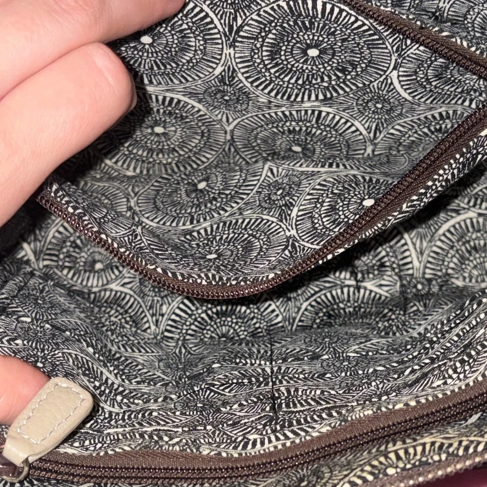 Brighton Ferrara Vella Nova Domed Studded Beechwood Crossbody Bag NWOT